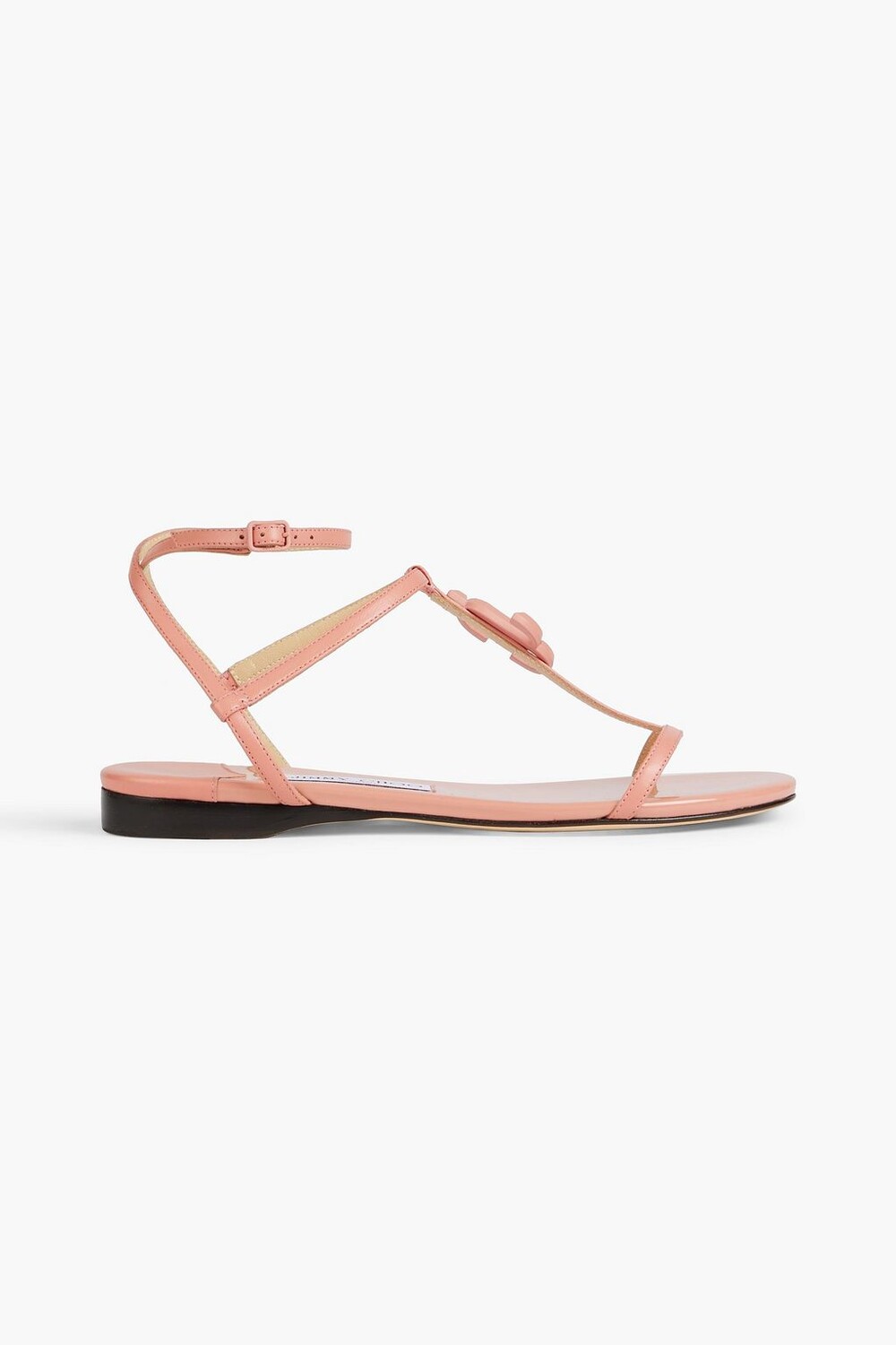 

Босоножки Alodie из лакированной кожи с декором JIMMY CHOO, персиковый