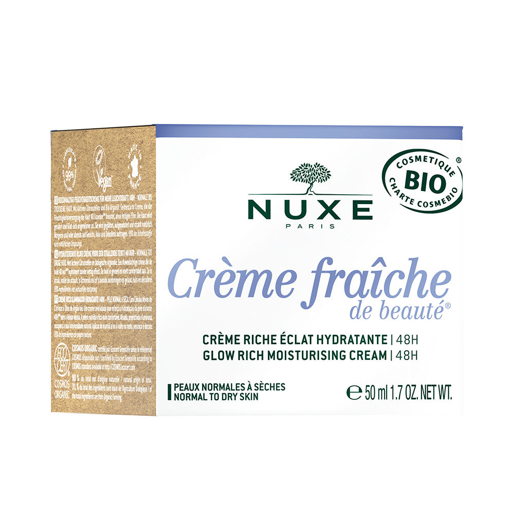 Увлажняющий крем для ухода за лицом Crème fraîche de beauté crema rica hidratante Nuxe, 50 мл фото