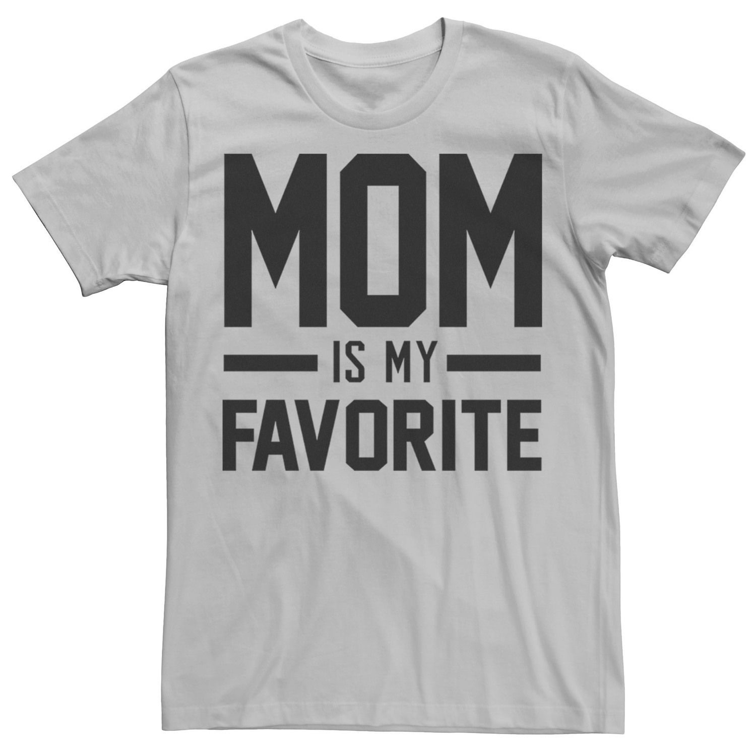 Мужская футболка Fifth Sun с надписью «Мама моя любимая» Licensed Character, серебристый моя любимая мама