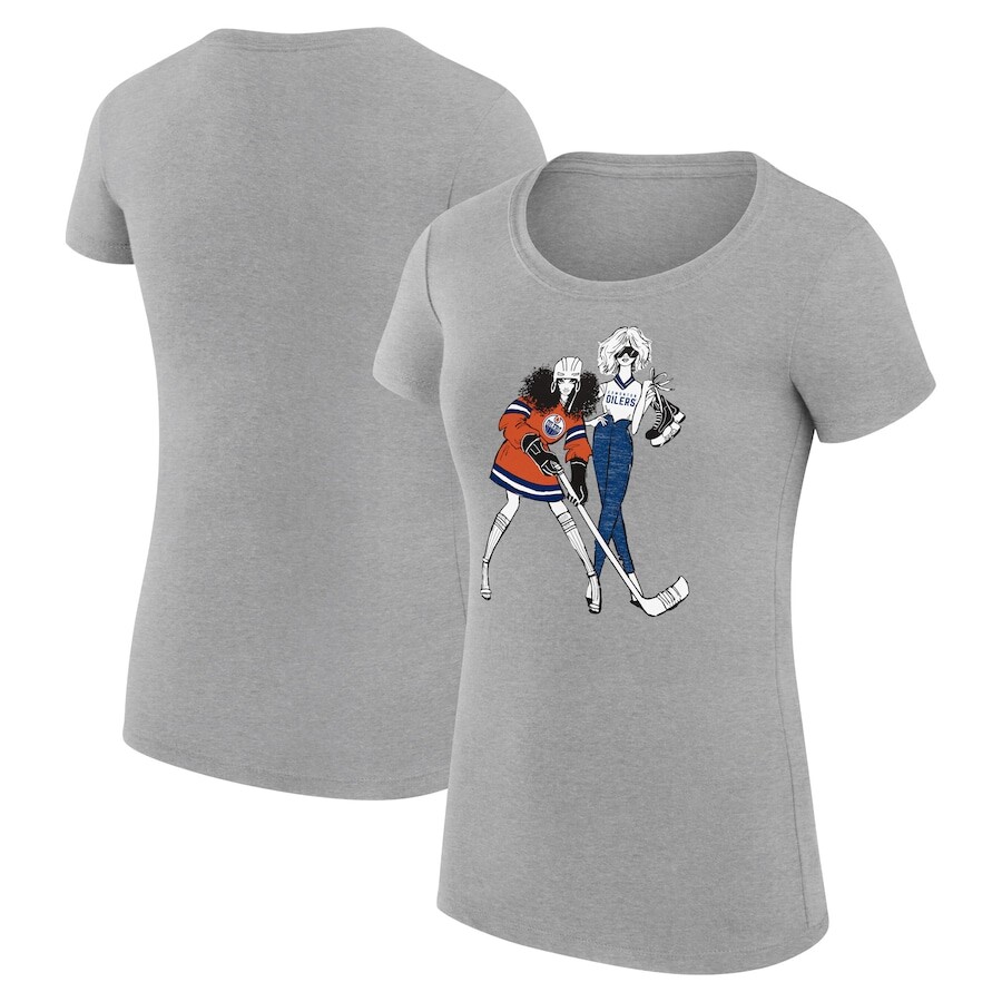 

Футболка с коротким рукавом G-III 4Her by Carl Banks Edmonton Oilers, серый