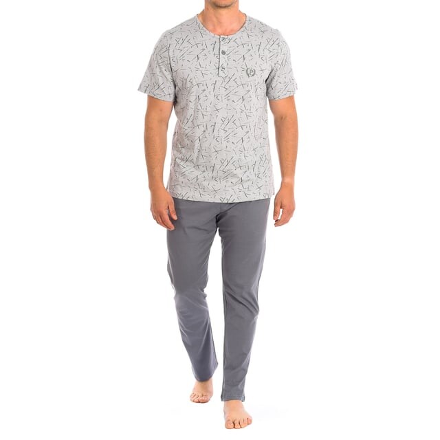 

Пижама с короткими рукавами pj1403 Kisses And Love, серый