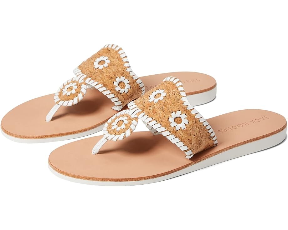 

Сандалии Jack Rogers Boating Jacks Cork, цвет Gold Flecked Cork/White