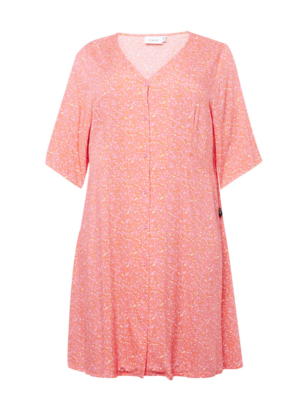 Рубашка-платье Fransa Curve Elise, розовый рубашка платье fransa curve elise розовый