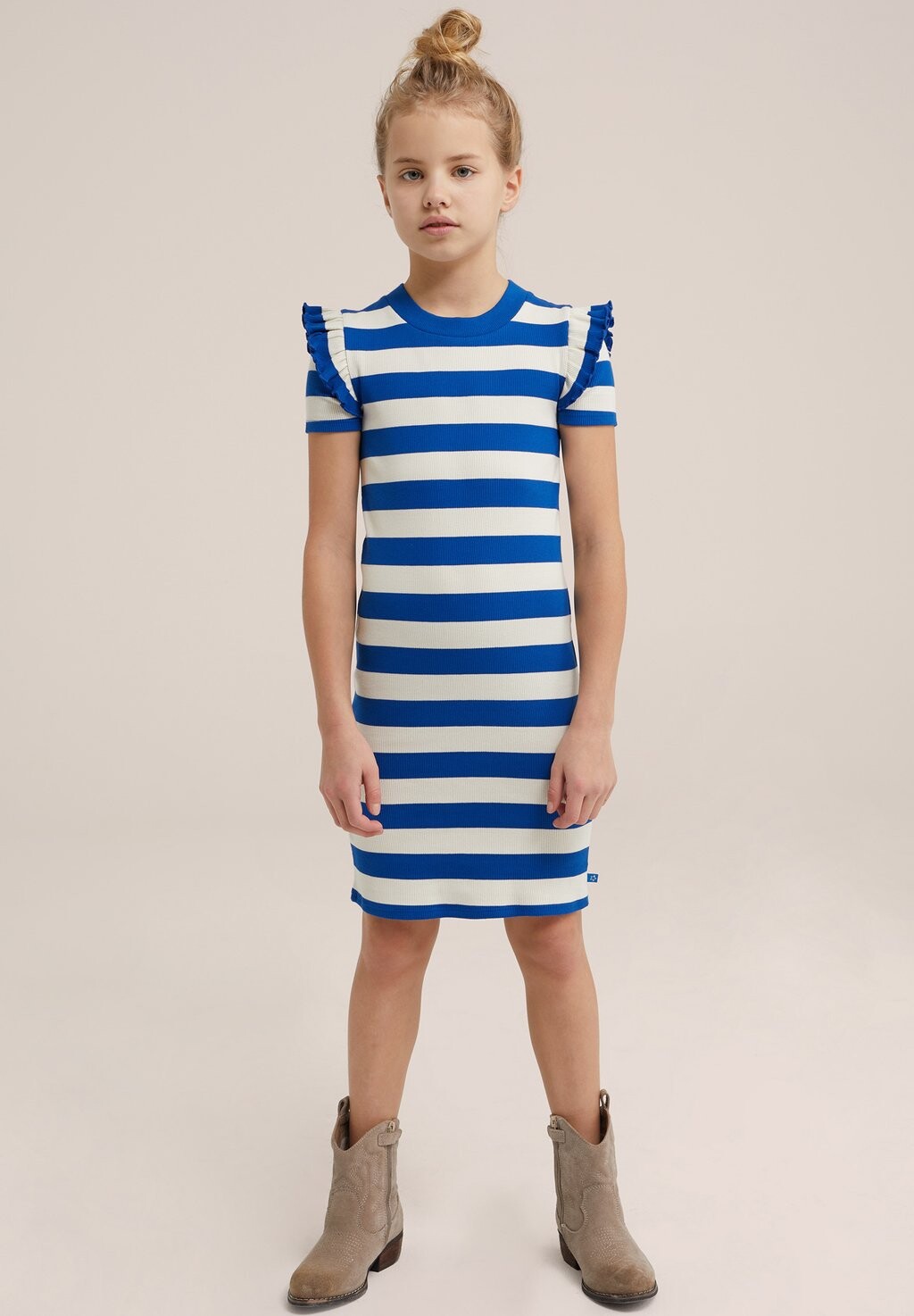 

Трикотажное платье WE Fashion, синее