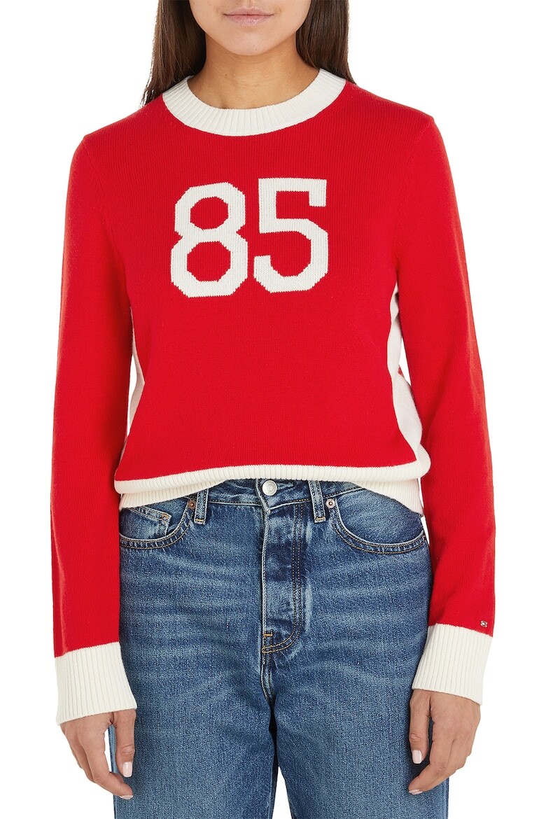 

Свитер с овальным вырезом Tommy Hilfiger, красный