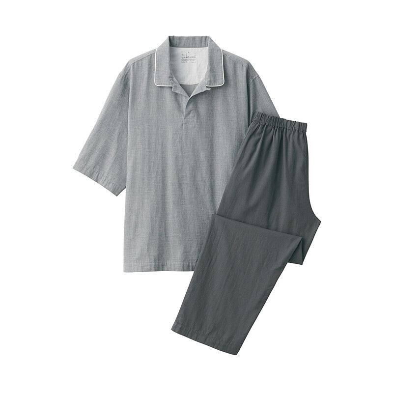 

Пижама двухслойная Muji мужская, дымчато-синий