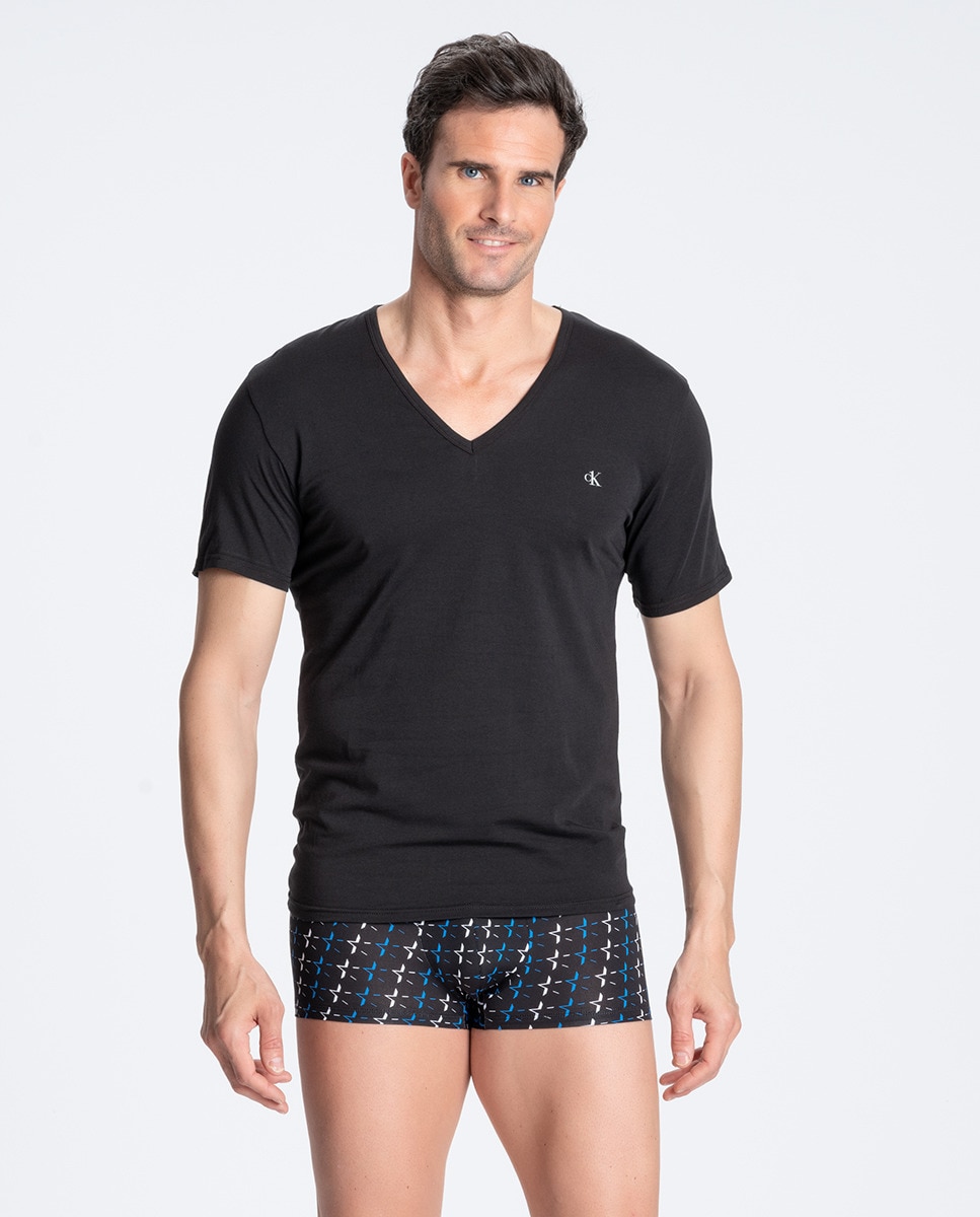 цена Черная мужская футболка с короткими рукавами Calvin Klein, черный