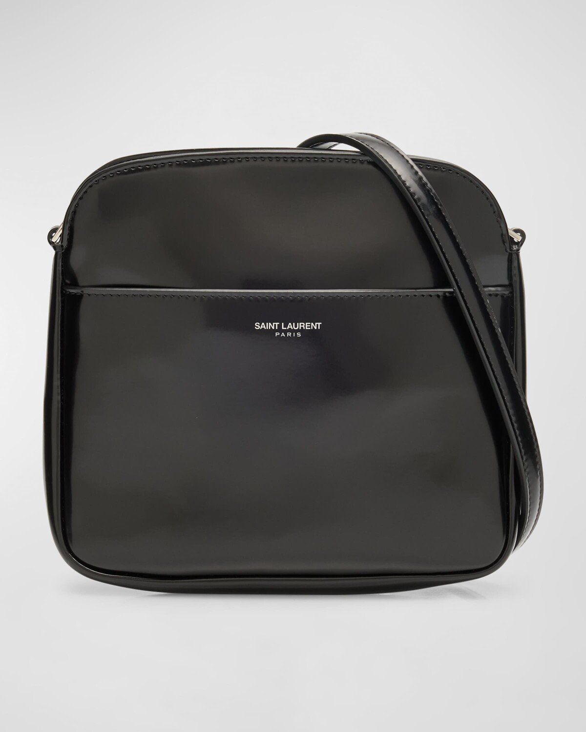 

Мужская мини-сумка через плечо из матовой кожи Saint Laurent, цвет Nero