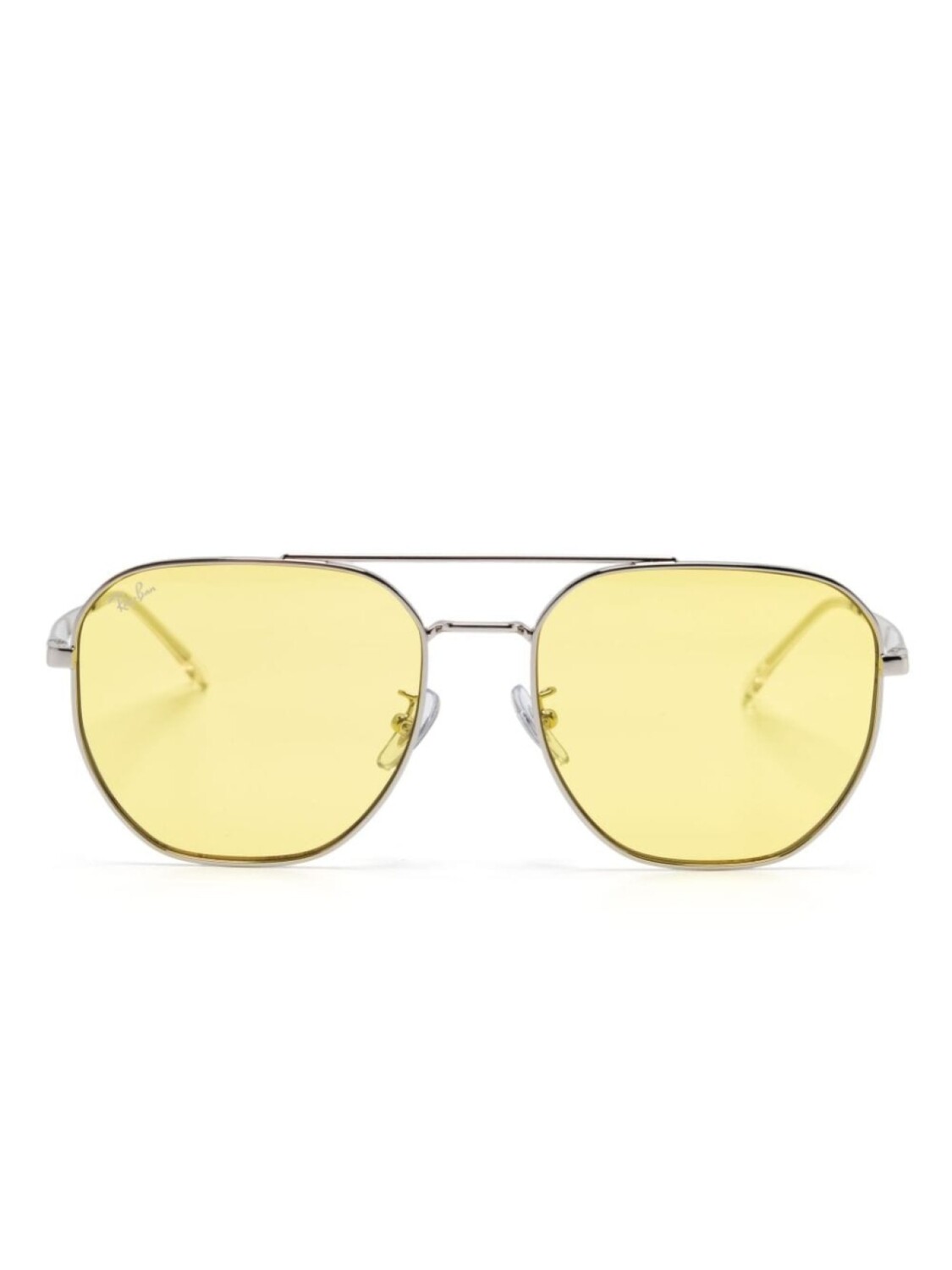 

Ray-Ban солнцезащитные очки в массивной оправе, желтый