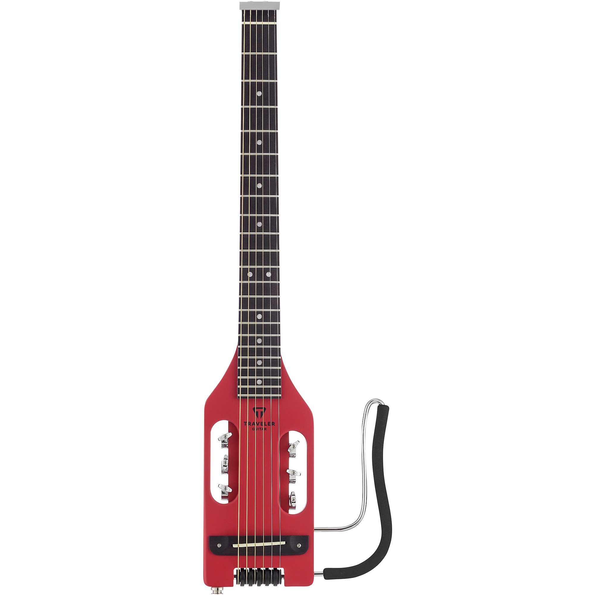 Гитара Traveler Сверхлегкая акустически-электрическая дорожная гитара, красная