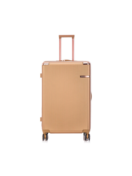 Большой золотой чемодан Semi Line, желтый компостер 93 × 93 × 146 5 см пластик 1120 л modular composter 3