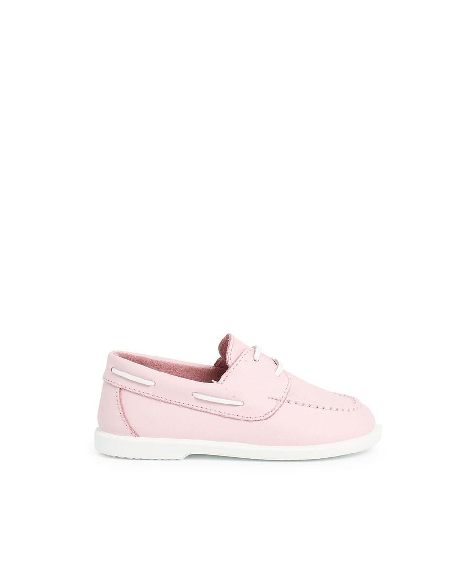 цена Моющиеся кожаные туфли-лодочки для девочек Pisamonas, розовый