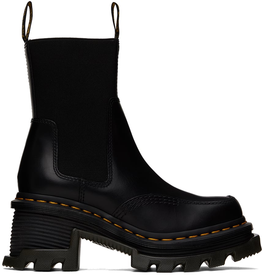 

Черные кожаные ботинки челси на каблуке Corran Dr. Martens