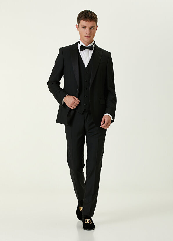 

Шерстяной смокинг regular с черным жилетом martini fit Dolce&Gabbana