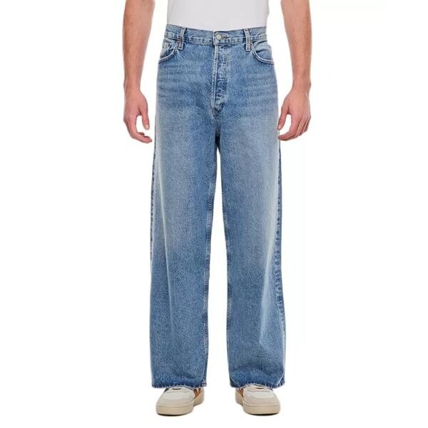 цена Джинсы low slung baggy jeans Agolde, синий