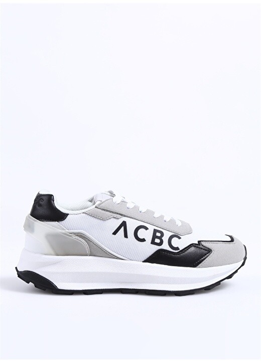 

Бело-черные мужские кожаные кроссовки Acbc
