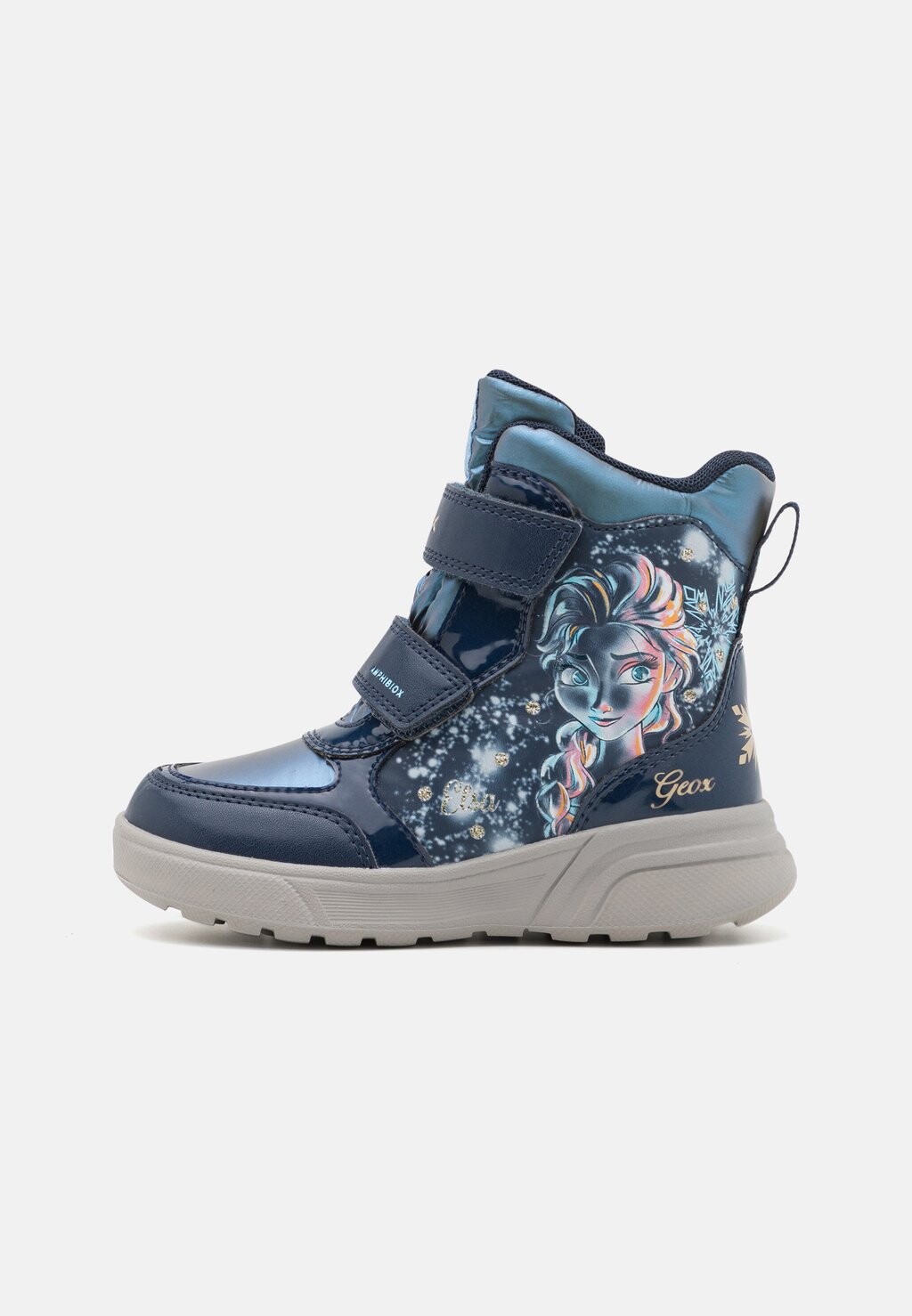

Зимние сапоги Disney Frozen Elsa Sveggen Girl Geox, цвет navy/platinum