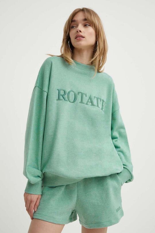 

Хлопковая толстовка Rotate, бирюзовый