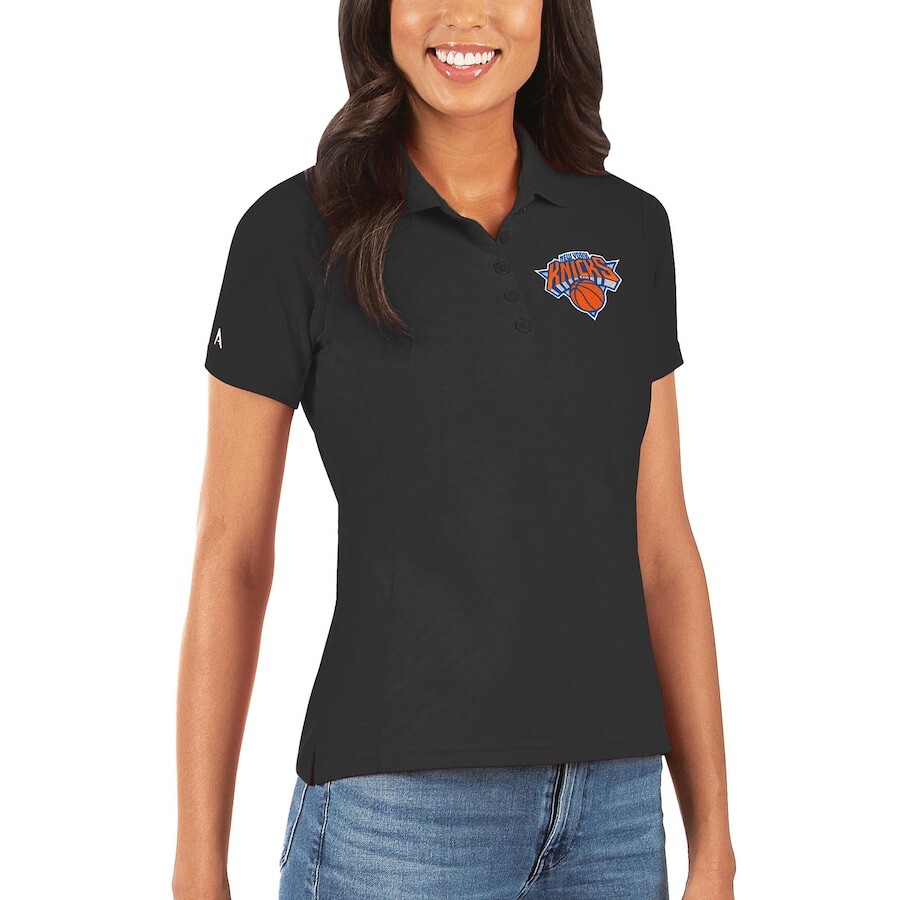 

Поло с коротким рукавом Antigua New York Knicks, черный