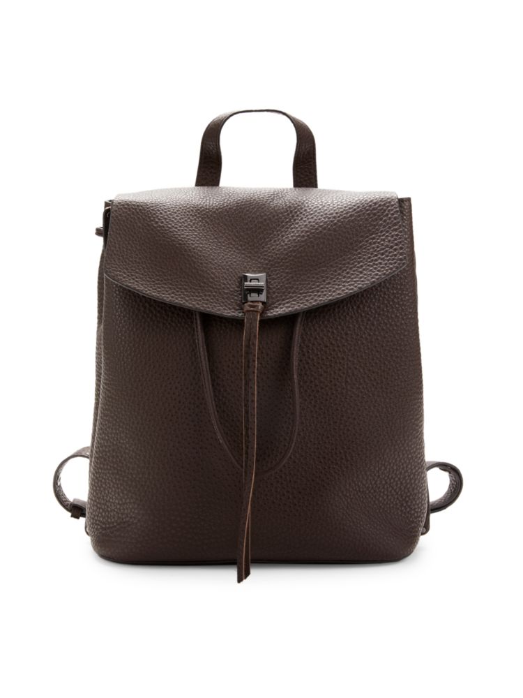 Фирменный кожаный рюкзак Darren Rebecca Minkoff, цвет Coffee Brown