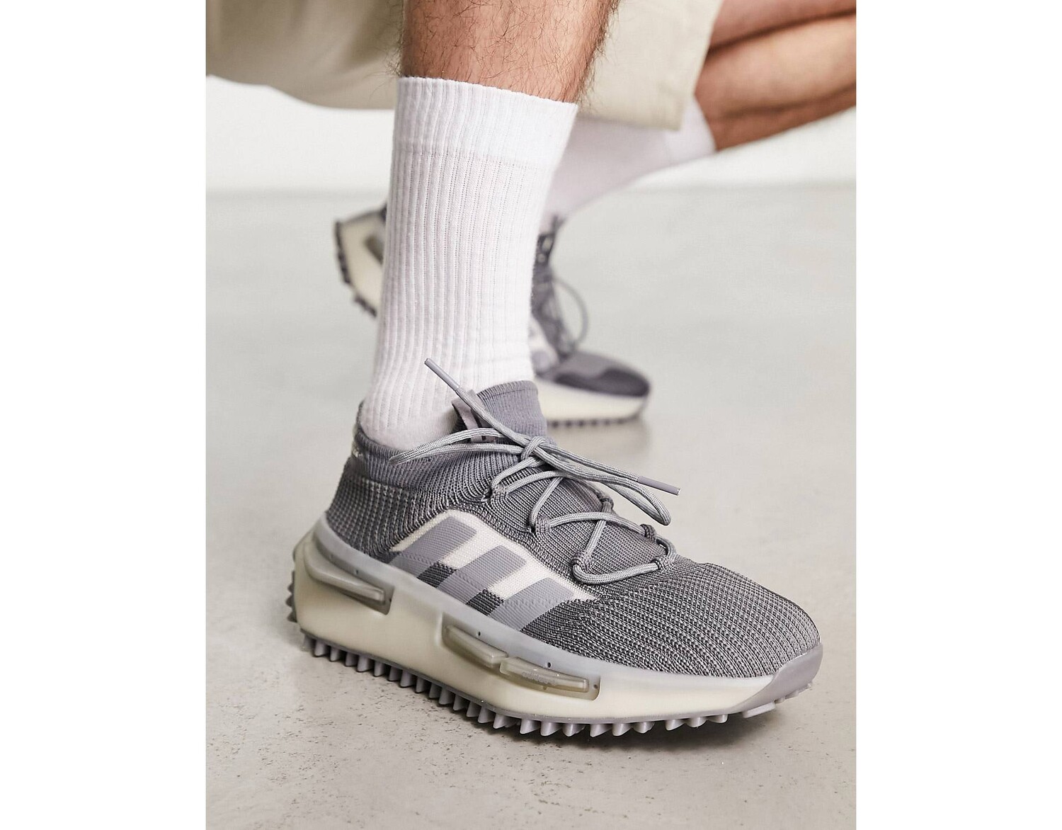 

Серые вересковые кроссовки adidas Originals NMD_S1