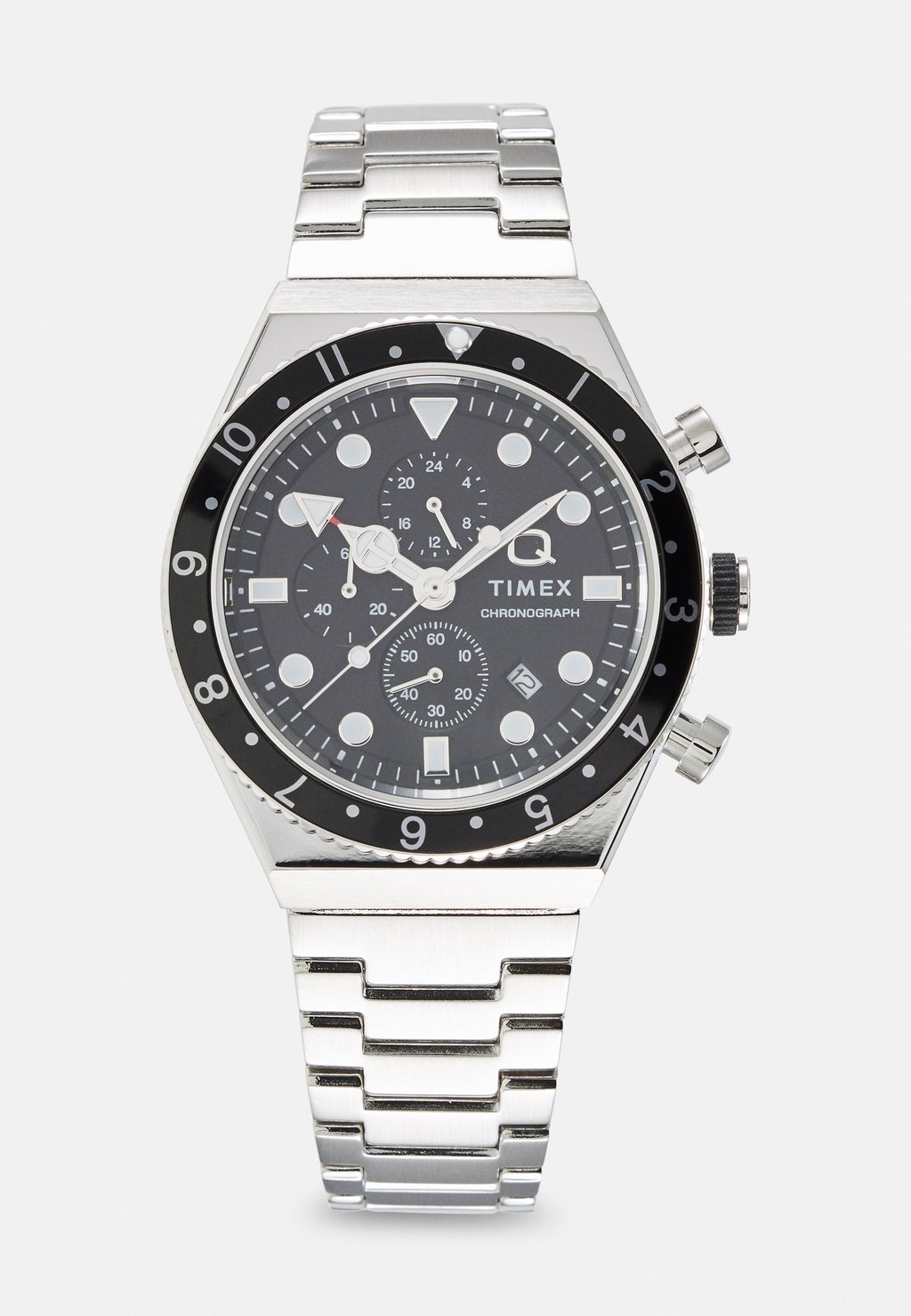 Хронограф Chronograph Timex, цвет silver-coloured/black кроссовки munich osaka mottled black silver coloured