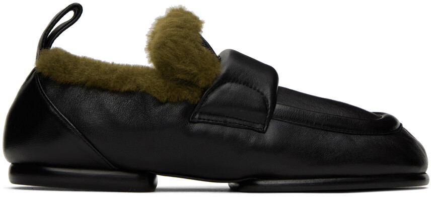 

Черные стеганые лоферы Dries Van Noten, Черный