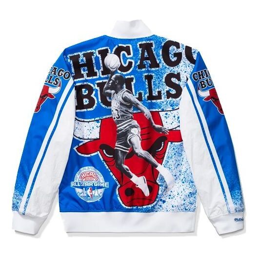 

Куртка Air Jordan x Mitchell & Ness Mj Dunk Champ Jacket For Men White, белый