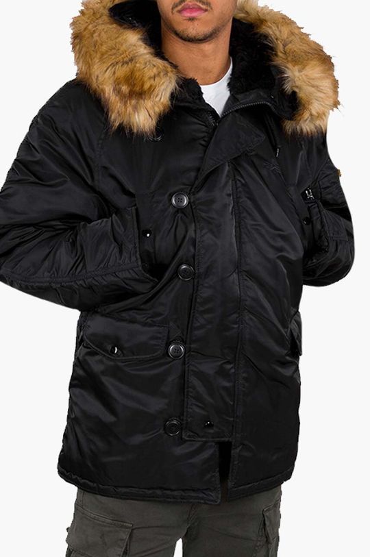 Куртка N3B Alpha Industries, черный пальто alpha industries n3b vf 59 черный