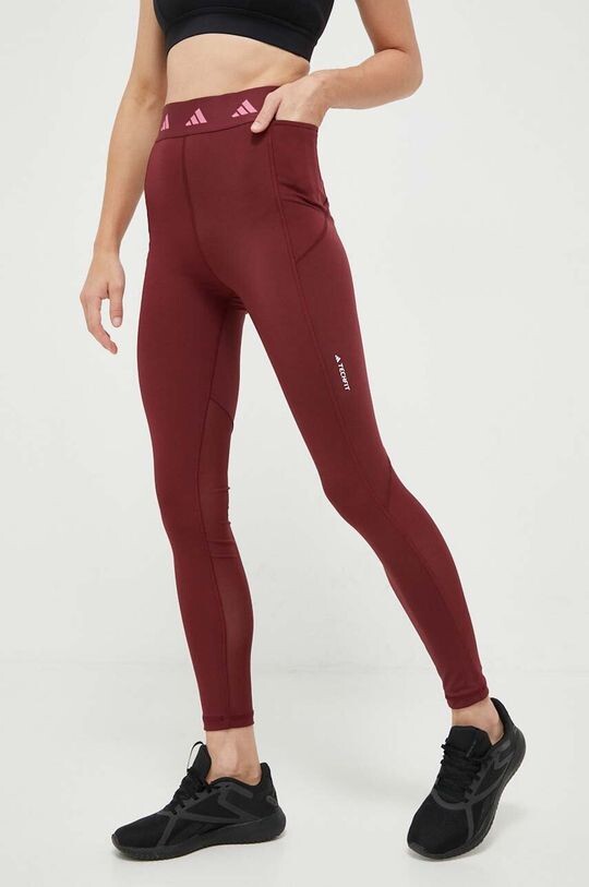 

Леггинсы для тренировок Techfit adidas, бордовый