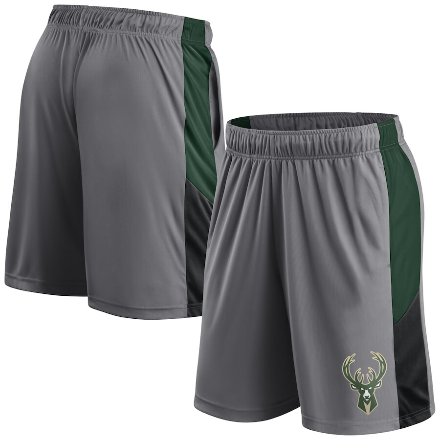 

Шорты Fanatics Branded Milwaukee Bucks, серый