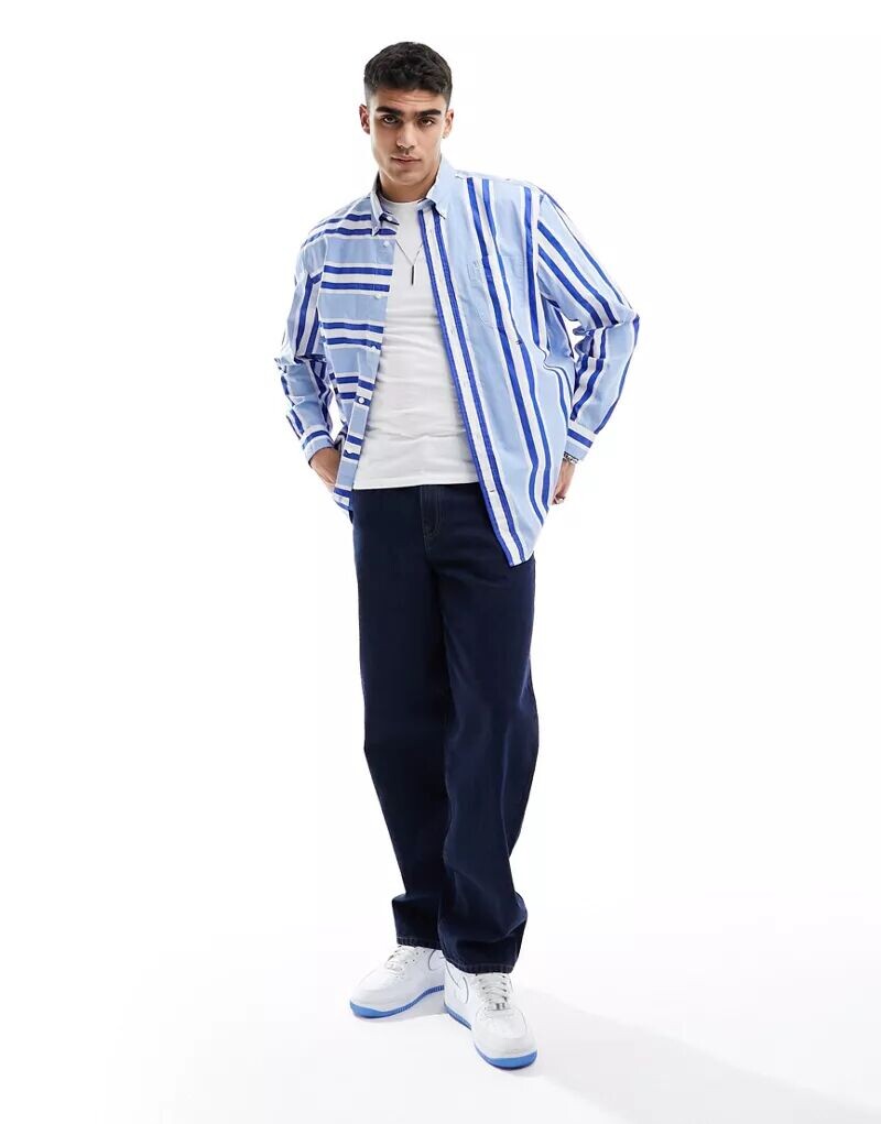 

Синяя полосатая рубашка Tommy Hilfiger