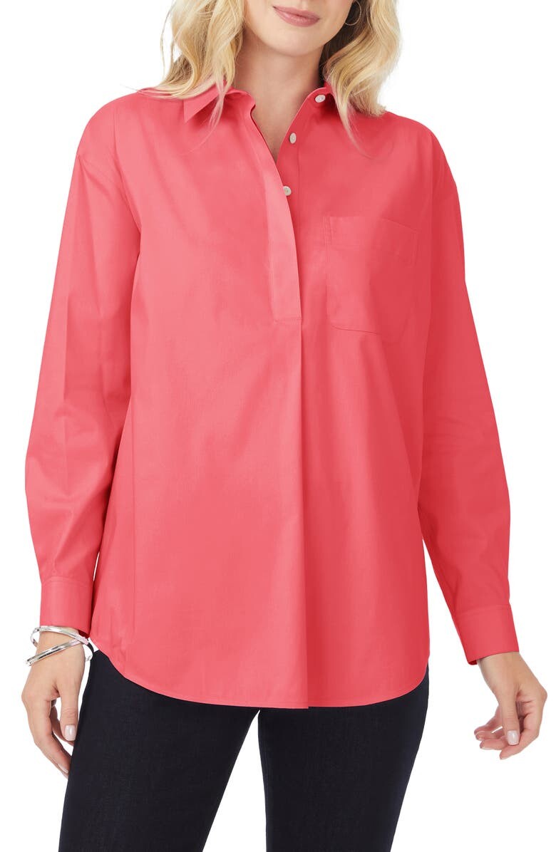 

Топ-туника Lacey Non-Iron Popover FOXCROFT