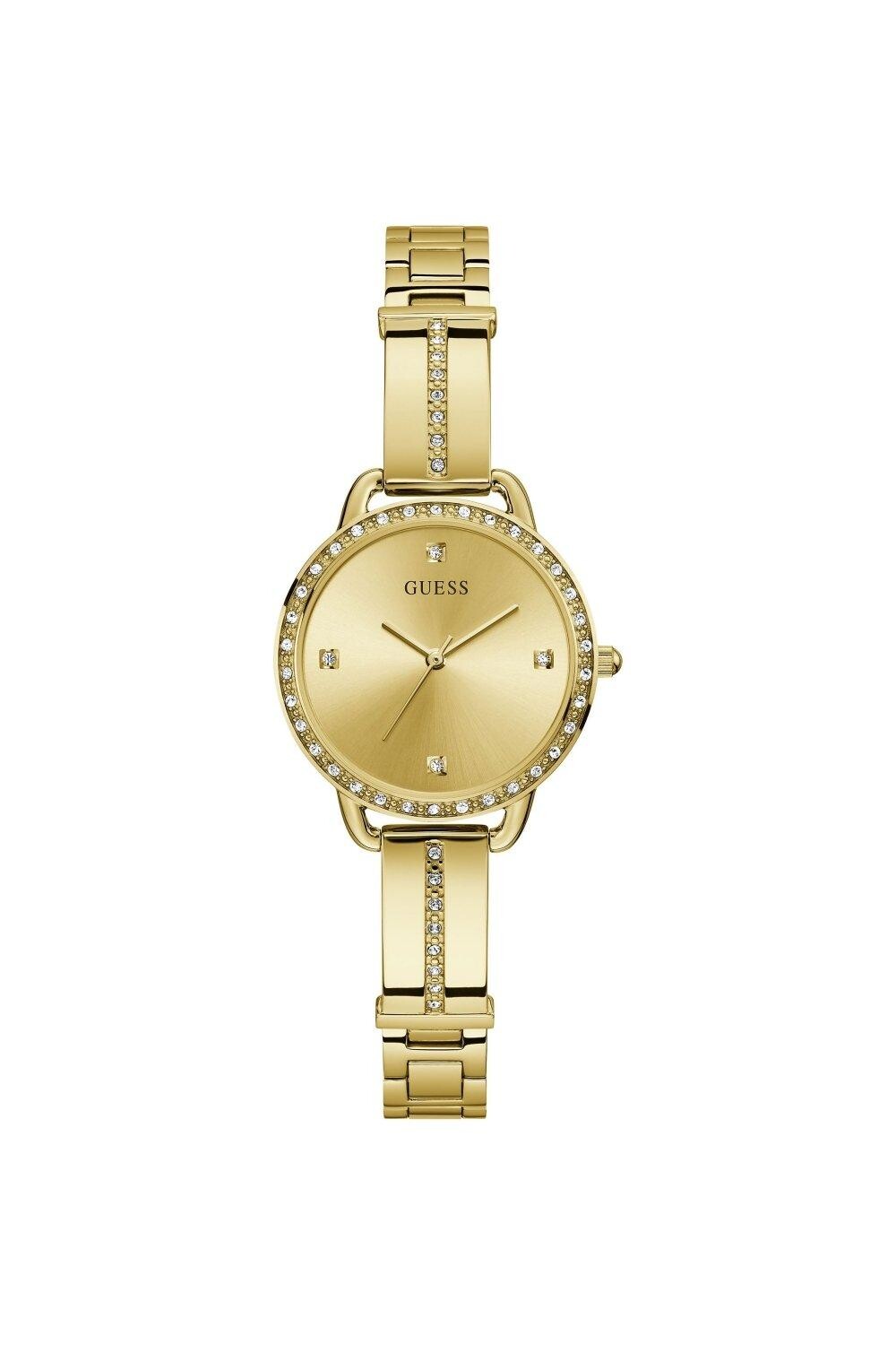

Модные аналоговые кварцевые часы Bellini из нержавеющей стали - Gw0022L2 Guess, желтый