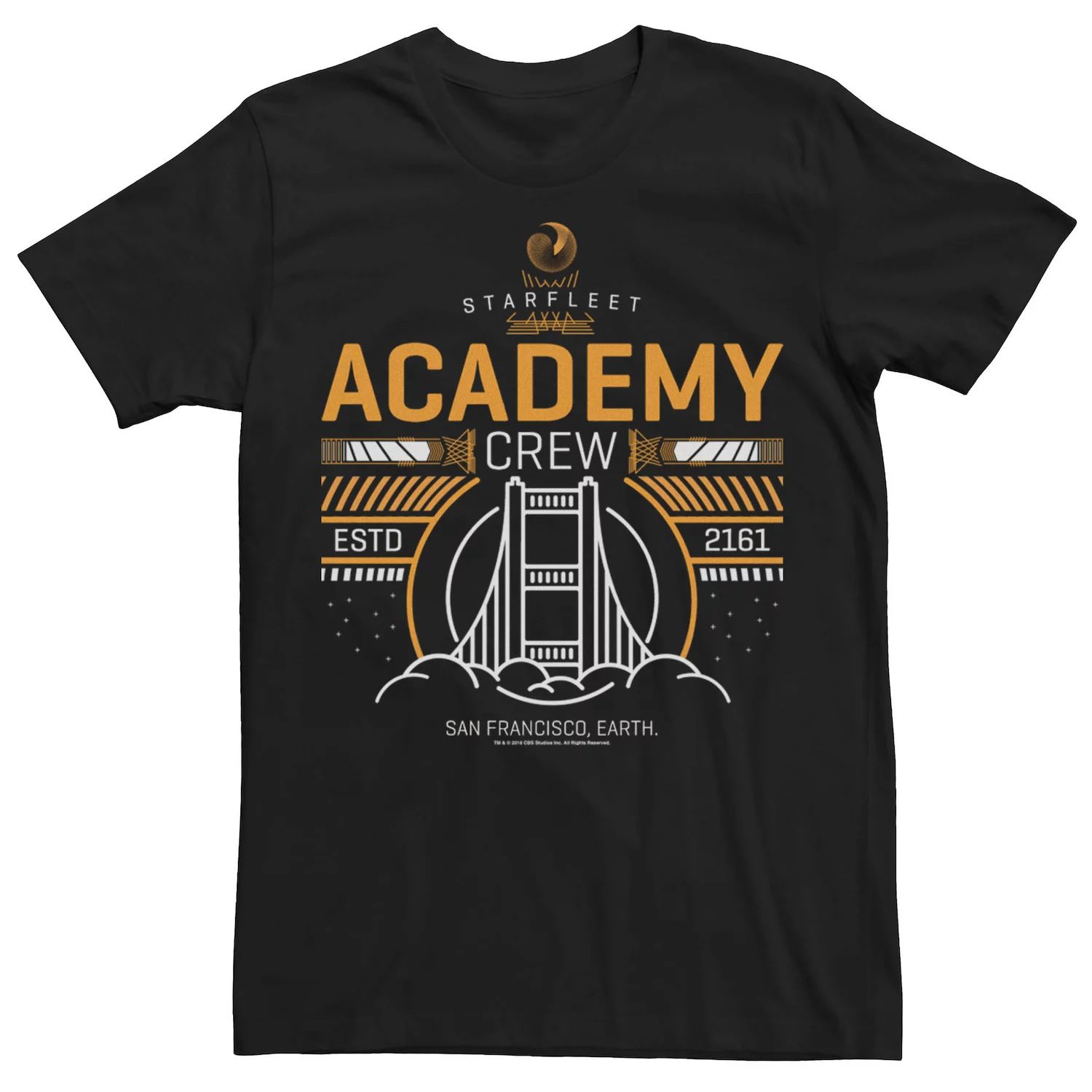 Мужская футболка Star Trek Starfleet Academy San Francisco Licensed Character