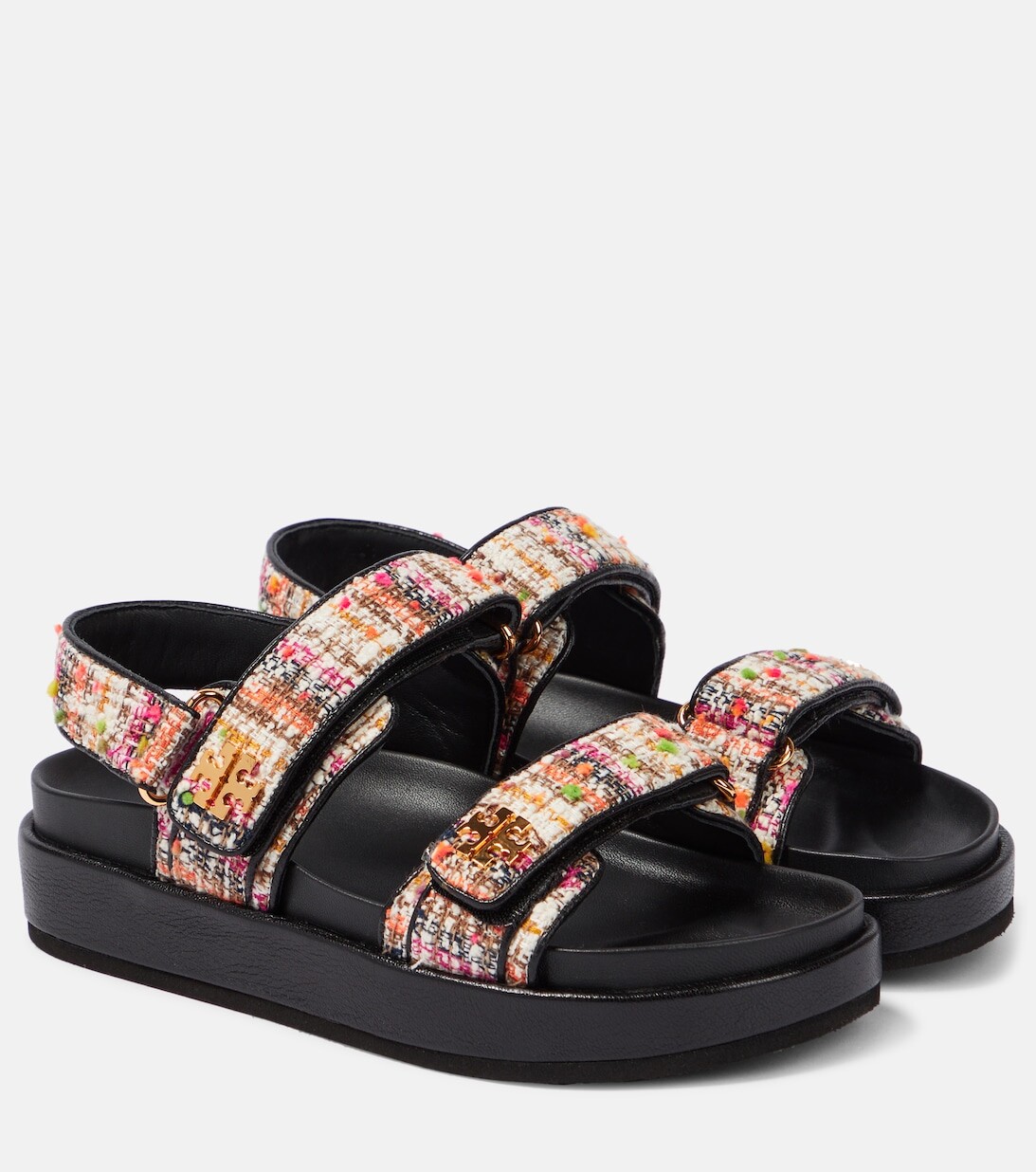 

Твидовые сандалии Kira Tory Burch, разноцветный