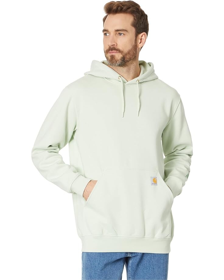 

Толстовка Carhartt Midweight Signature Sleeve Logo Hooded, цвет Tender Greens