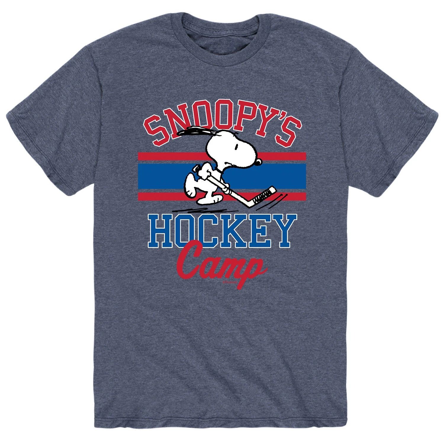 

Мужская футболка арахисового цвета "Snoopy's Hockey Camp" Licensed Character