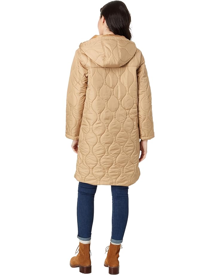Куртка U.S. POLO ASSN. Long Hooded Quilted Duster Jacket, цвет Honey