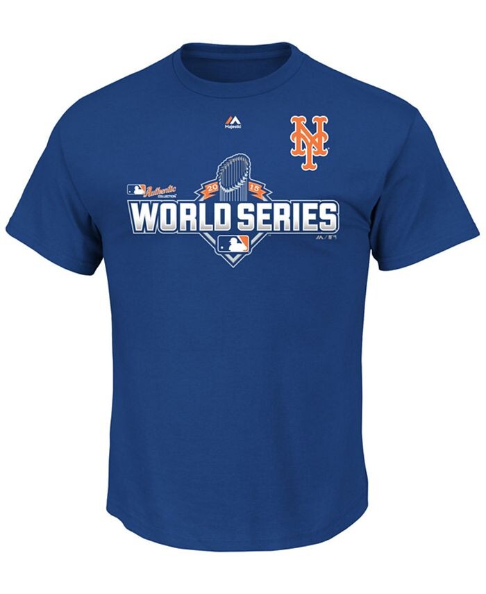 

Мужская футболка для участника Мировой серии New York Mets Majestic, синий