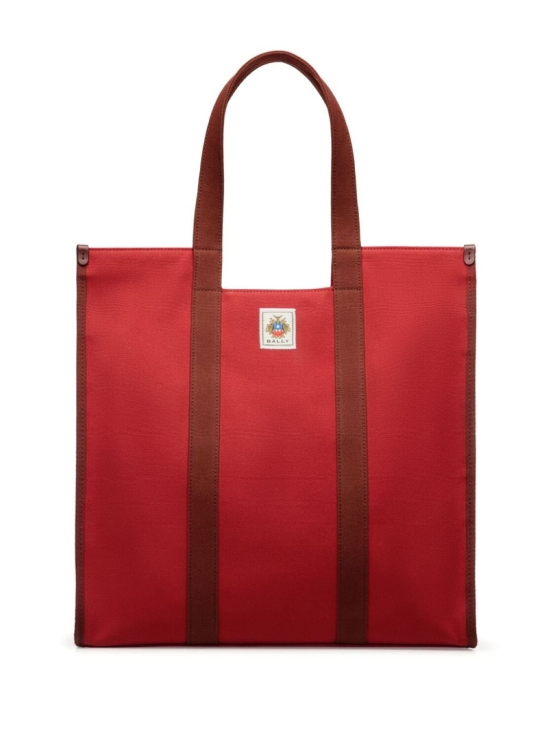 

Bally сумка-тоут с нашивкой-логотипом, красный