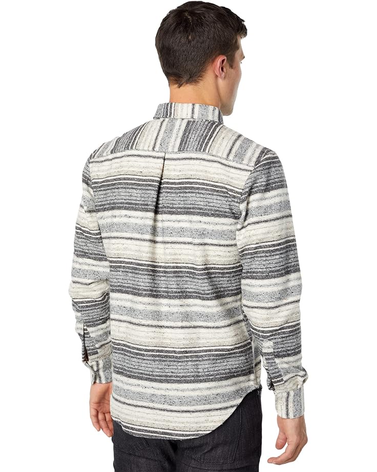 Рубашка Naked & Famous Easy Shirt, цвет Heavyweight Brushed Stripe/Grey худи human made heavyweight grey серый