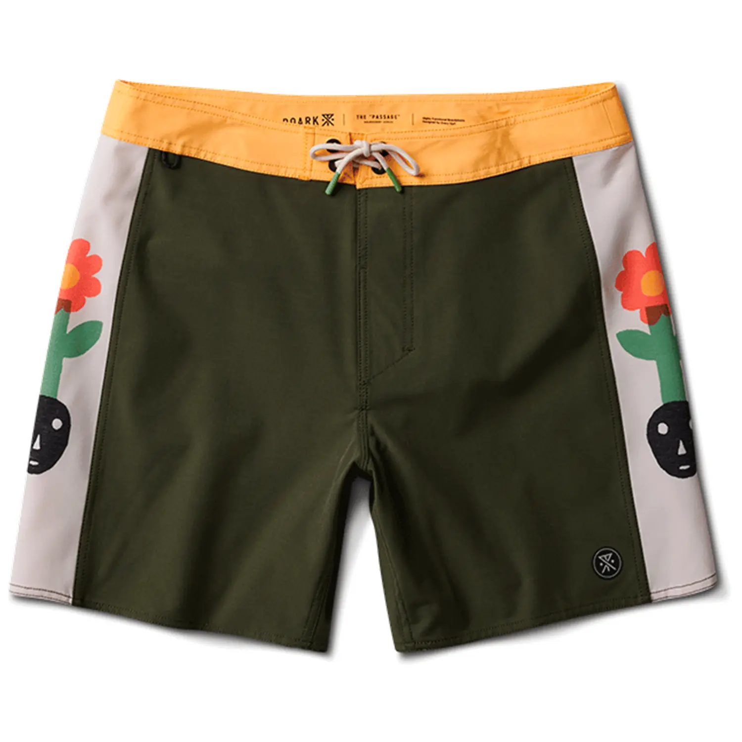 

Шорты Roark Passage Panel 17' Deep Roots Boardshorts, цвет Dark Military