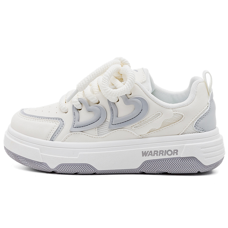 

Кроссовки WARRIOR Skateboarding Shoes Women's Low-top White/Gray, белый/серый