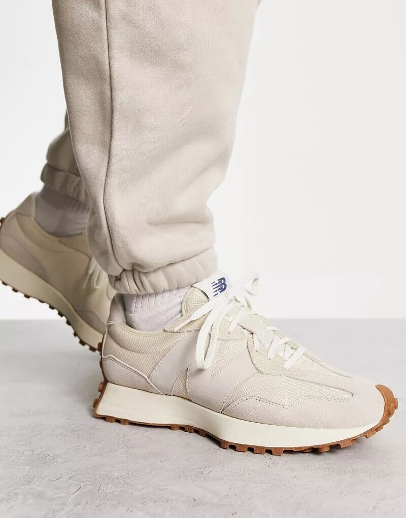 

New Balance – 327 – качественные кроссовки кремового цвета