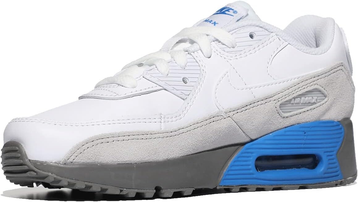 

Кроссовки Air Max 90 LTR (Little Kid) Nike, цвет White/White/Grey Fog/Flat Pewter