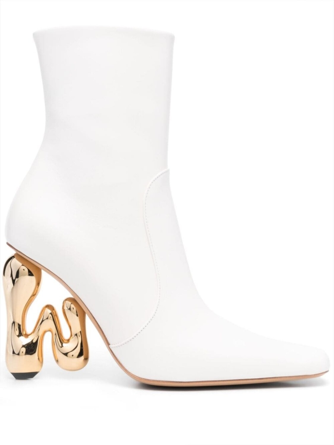

JW Anderson ботильоны на скульптурном каблуке, белый