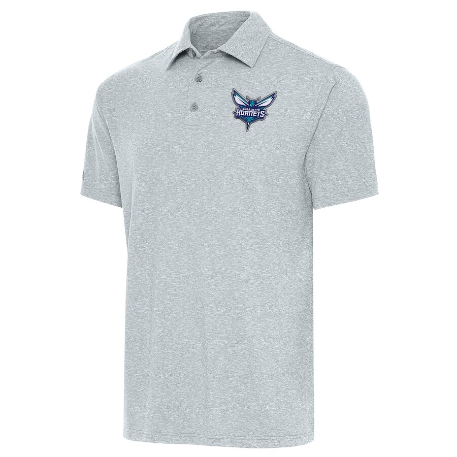 

Поло с коротким рукавом Antigua Charlotte Hornets, серый