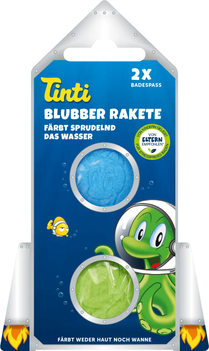

Детская добавка для ванн Blubber Rocket (2х20 г) 40 г Tinti