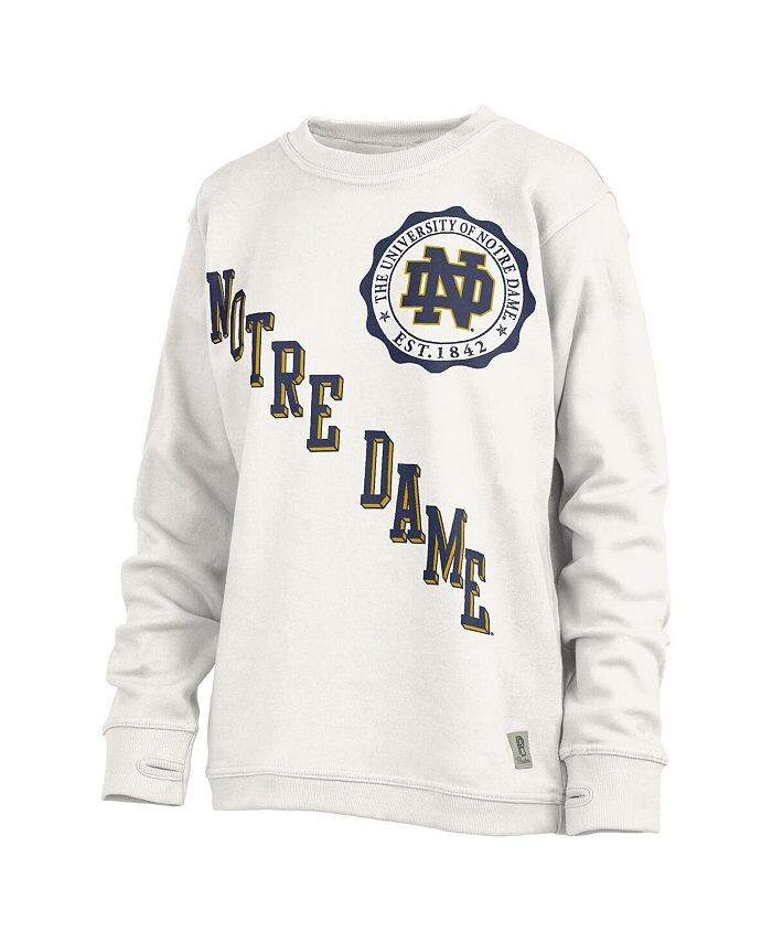 

Белый женский пуловер Notre Dame Fighting Irish Shoreline Sundown свитшот Pressbox, белый